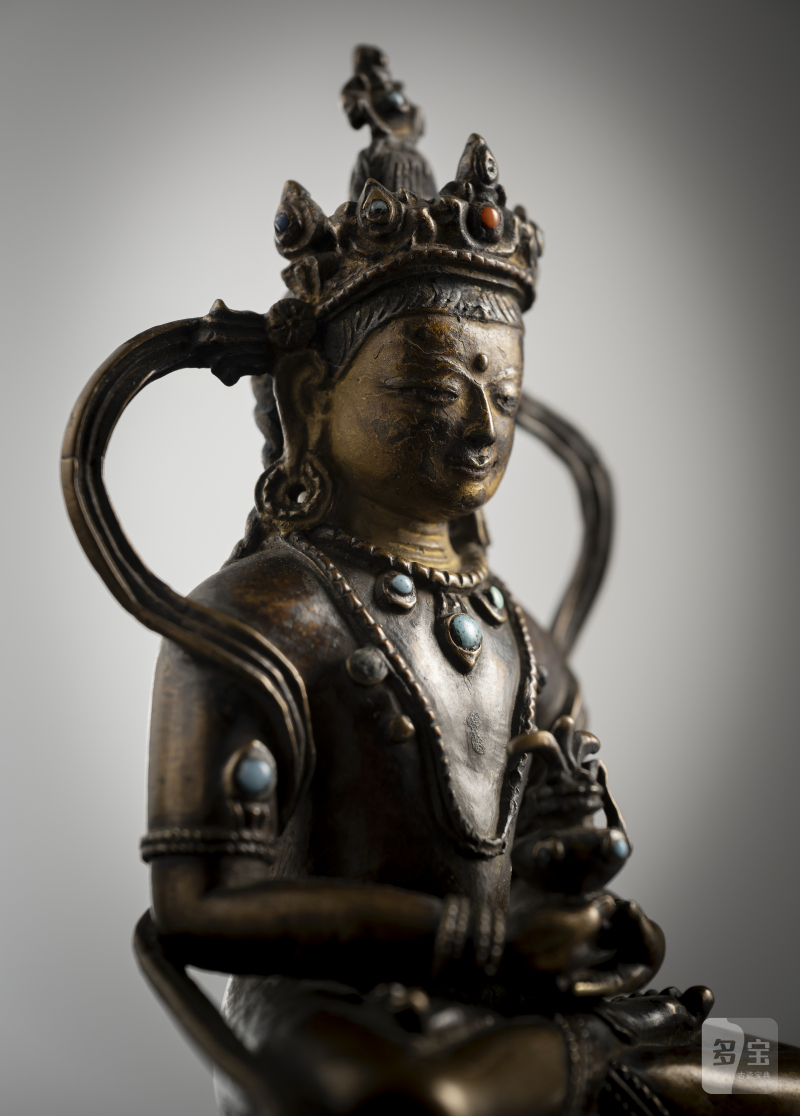 A BRONZE FIGURE OF AMITAYUS - 图5